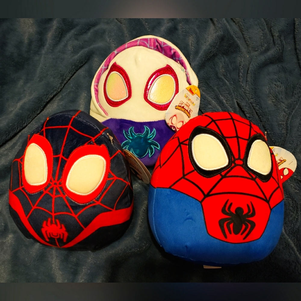 Spiderman Squishmallow Set, 8"